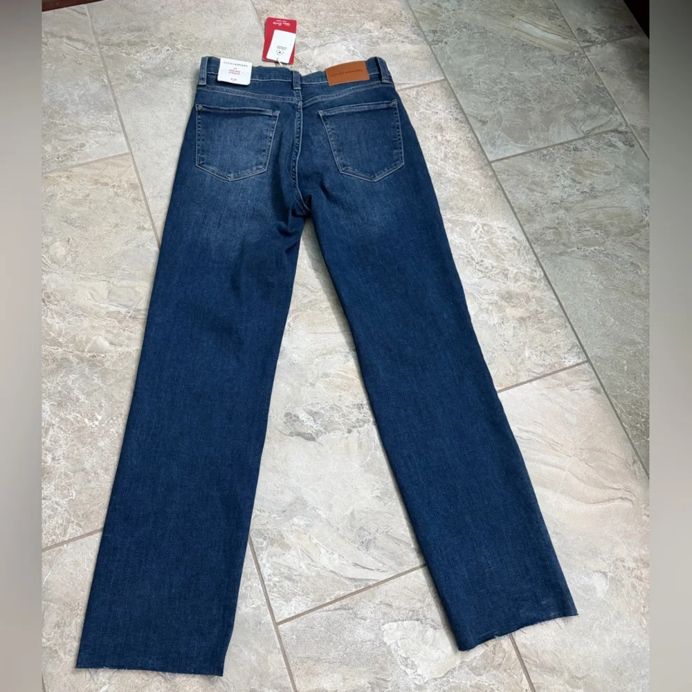 Lucky Brand Zoe Dark Blue Straight Leg Jeans - Picture 2 of 8